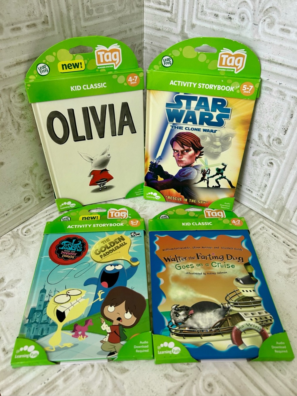 NEW - LOT OF 4  LeapFrog Tag Interactive Books
